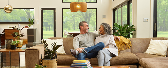 couple in living room