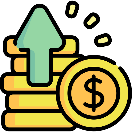 Saving money icon