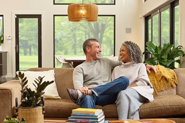 couple in living room
